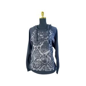 DKNY Snake Skin Pattern Hoodie - Size L